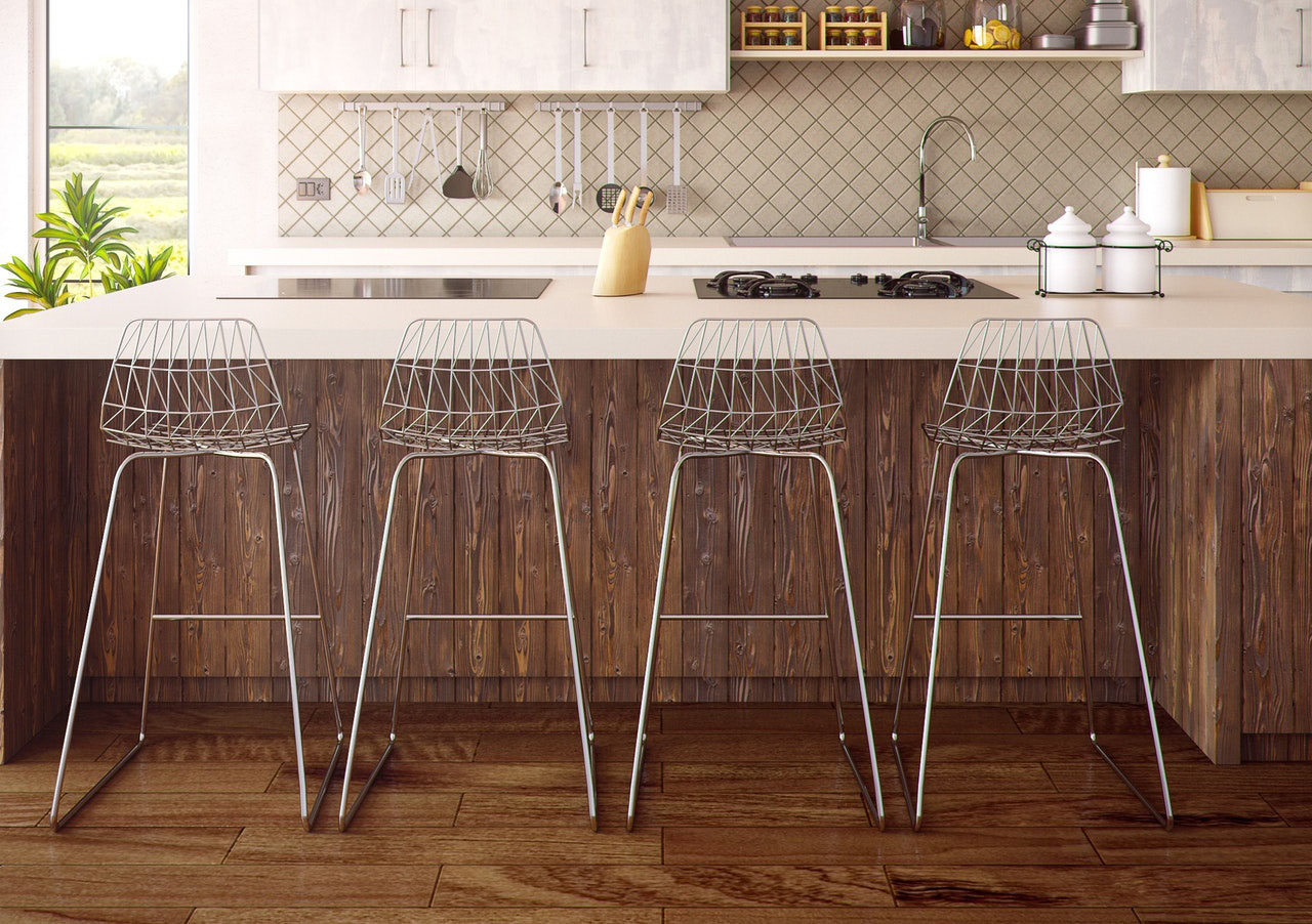 Pavimento in legno in cucina - Arredo Parquet